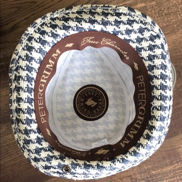 Peter Grimm blue and white fedora - Picture 6 of 7